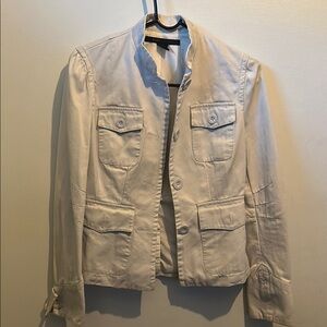 Marc Jacobs Cream Blazer with Structured Silhouette